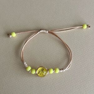 Yellow Beaded Bracelet N1873
